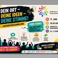 Jugendversammlung am Dorfplatz