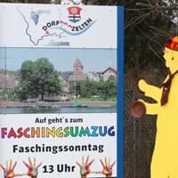 Faschingszug zum Dorfplatz